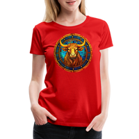 Thumbnail for Women’s Mosaic Taurus Premium T-Shirt - red