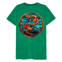 Thumbnail for Men's Mosaic Pisces Premium T-Shirt - kelly green