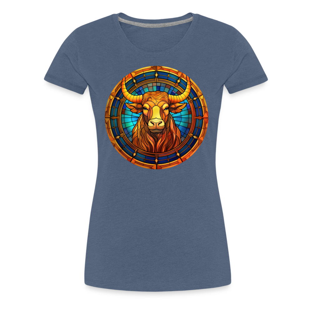 Women’s Mosaic Taurus Premium T-Shirt - heather blue