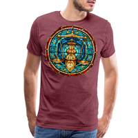 Thumbnail for Men's Mosaic Libra Premium T-Shirt - heather burgundy