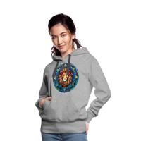 Thumbnail for Women’s Mosaic Leo Premium Hoodie - heather grey