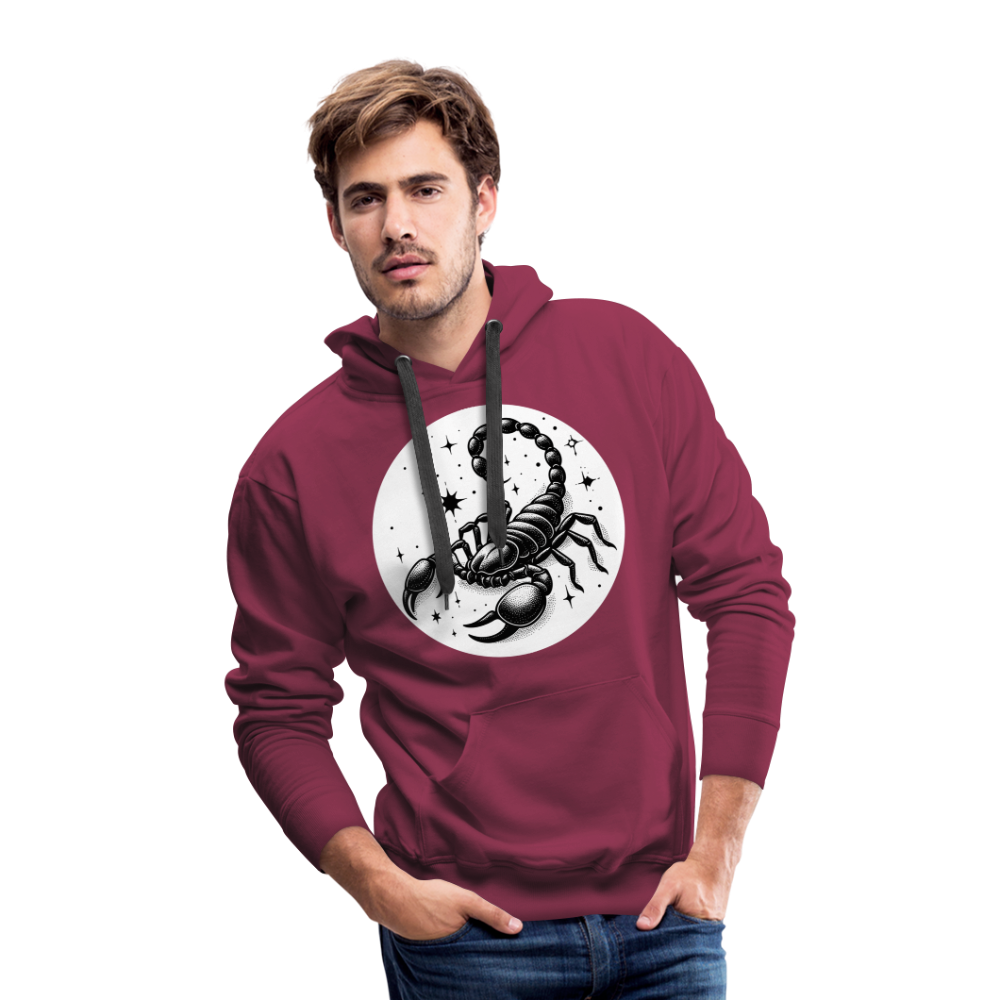 Men’s Magic Scorpio Premium Hoodie - burgundy