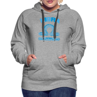 Thumbnail for Women's Power Words Libra Premium Hoodie - heather grey