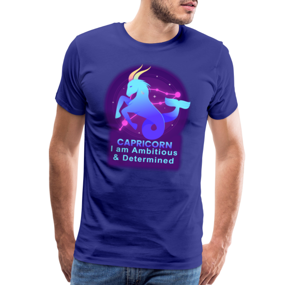 Men's Neon Capricorn Premium T-Shirt - royal blue