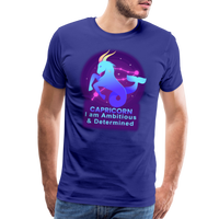 Thumbnail for Men's Neon Capricorn Premium T-Shirt - royal blue