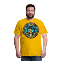 Thumbnail for Men's Mosaic Libra Premium T-Shirt - sun yellow