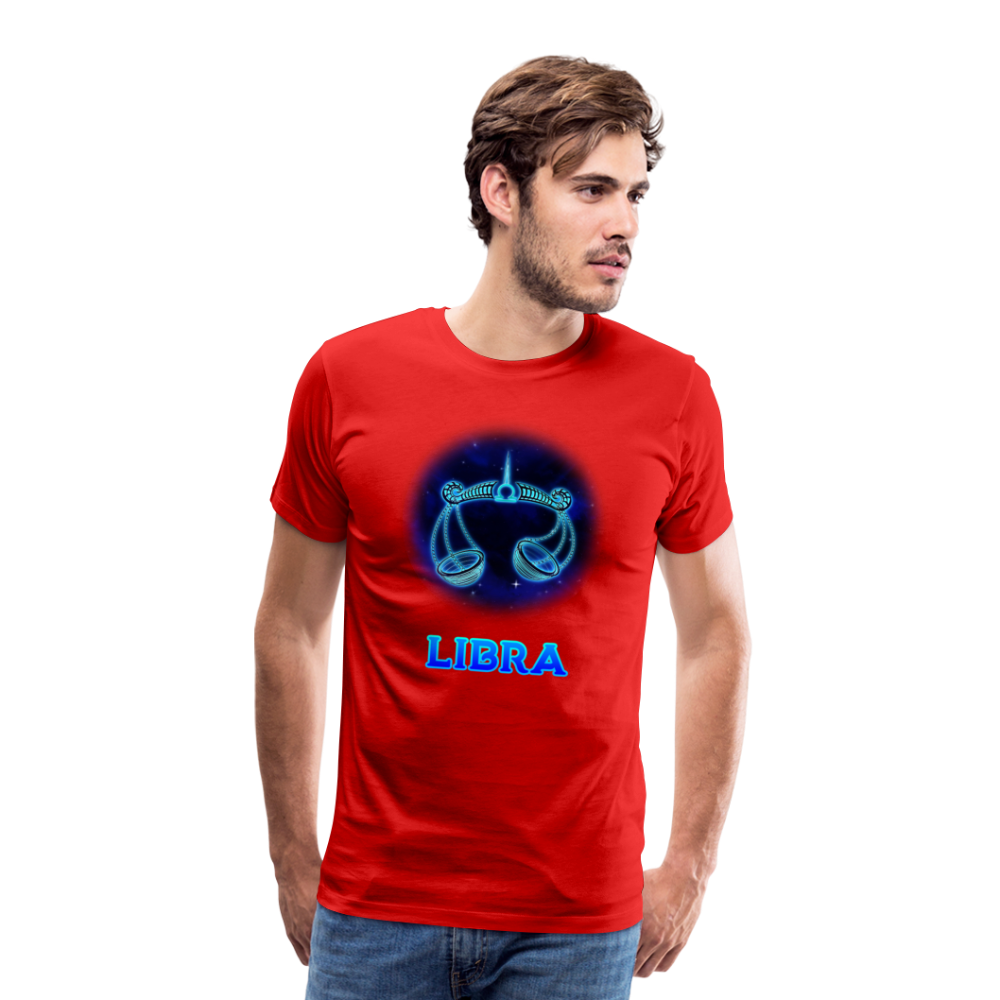 Men's Libra Premium T-Shirt - red