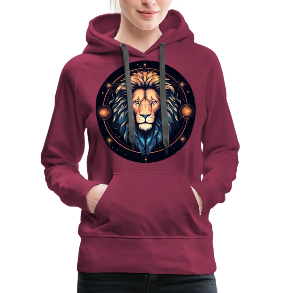 Women’s Magic Leo Premium Hoodie - burgundy