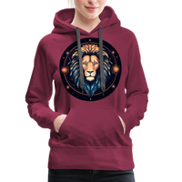 Thumbnail for Women’s Magic Leo Premium Hoodie - burgundy