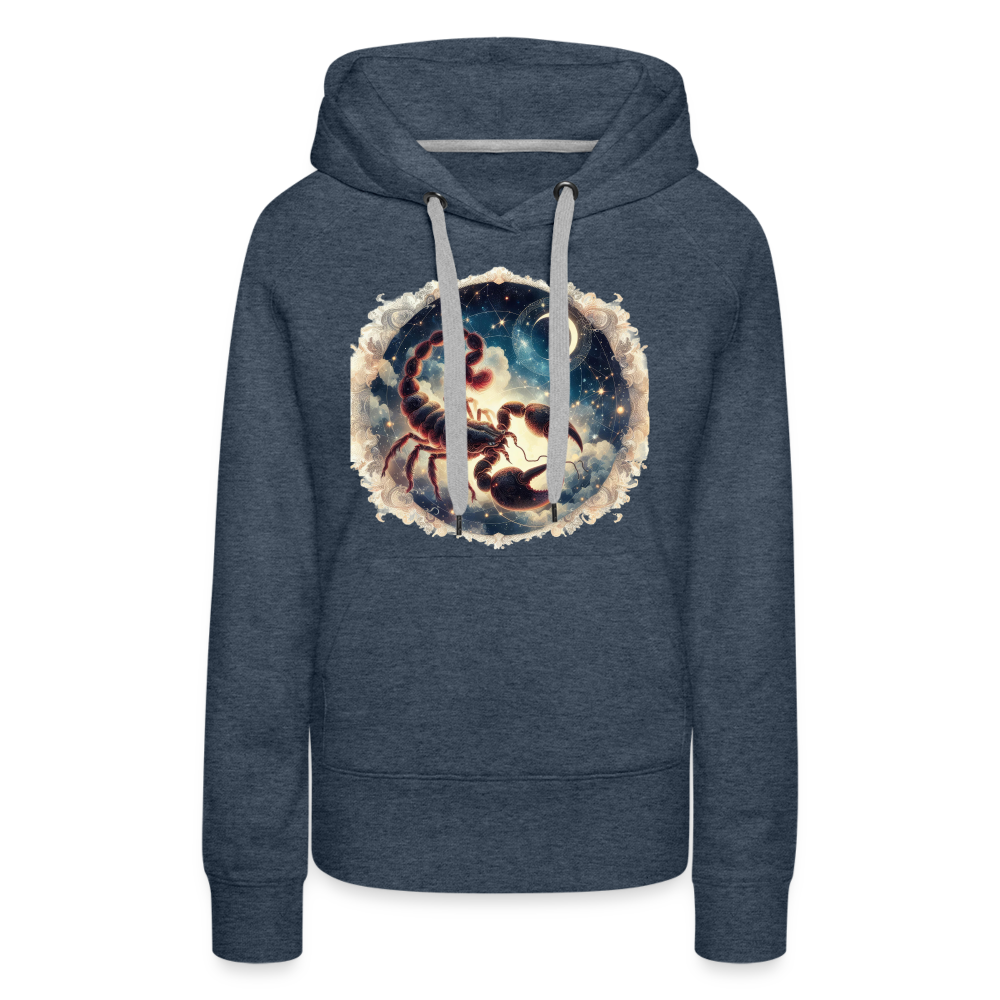 Women’s Mythical Scorpio Premium Hoodie - heather denim