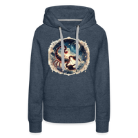 Thumbnail for Women’s Mythical Scorpio Premium Hoodie - heather denim