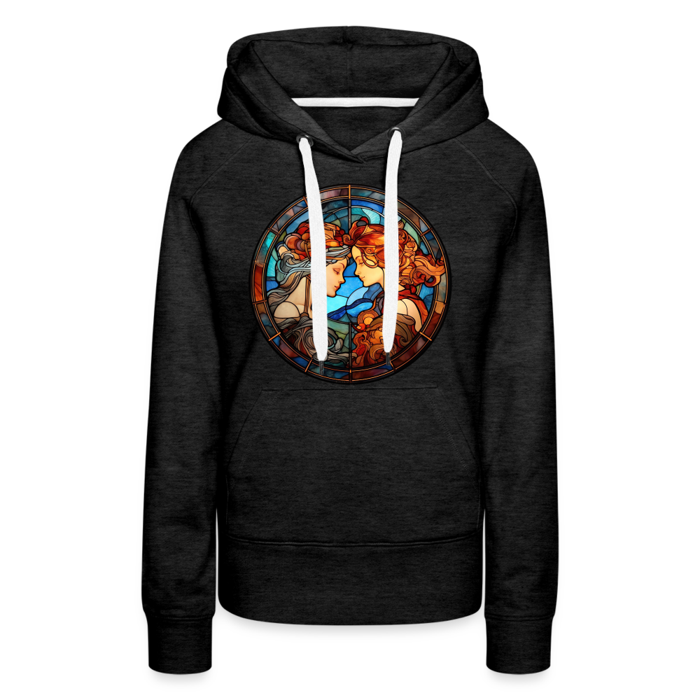 Women’s Mosaic Gemini Premium Hoodie - charcoal grey