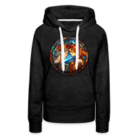 Thumbnail for Women’s Mosaic Gemini Premium Hoodie - charcoal grey