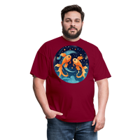 Thumbnail for Men's Magic Pisces Classic T-Shirt - burgundy