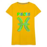 Thumbnail for Women's Power Words Pisces Premium T-Shirt - sun yellow