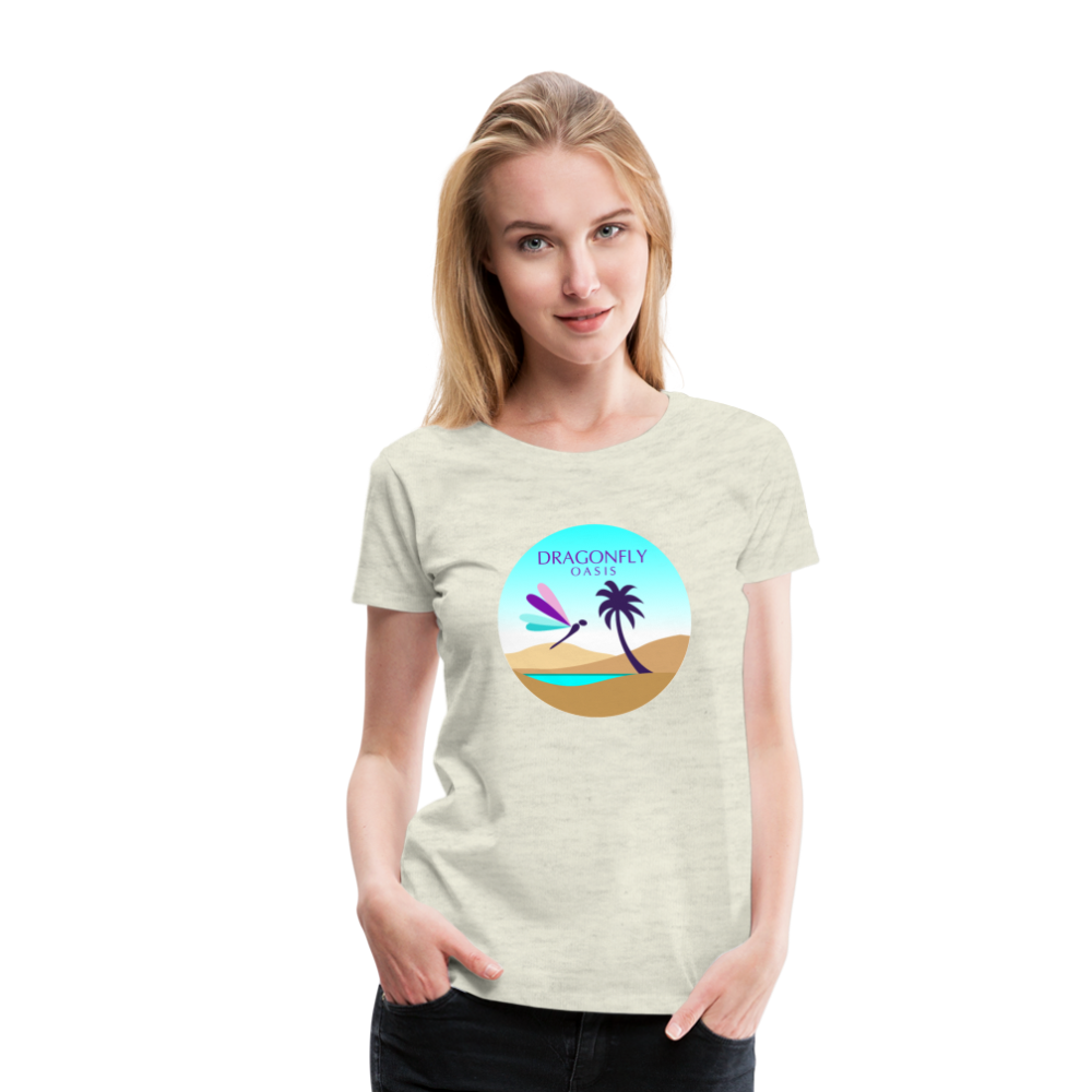 Women's Dragonfly Oasis V.2 Premium T-Shirt - heather oatmeal