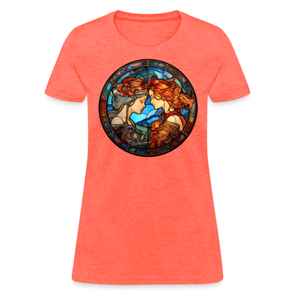 Women's Mosaic Gemini T-Shirt - heather coral