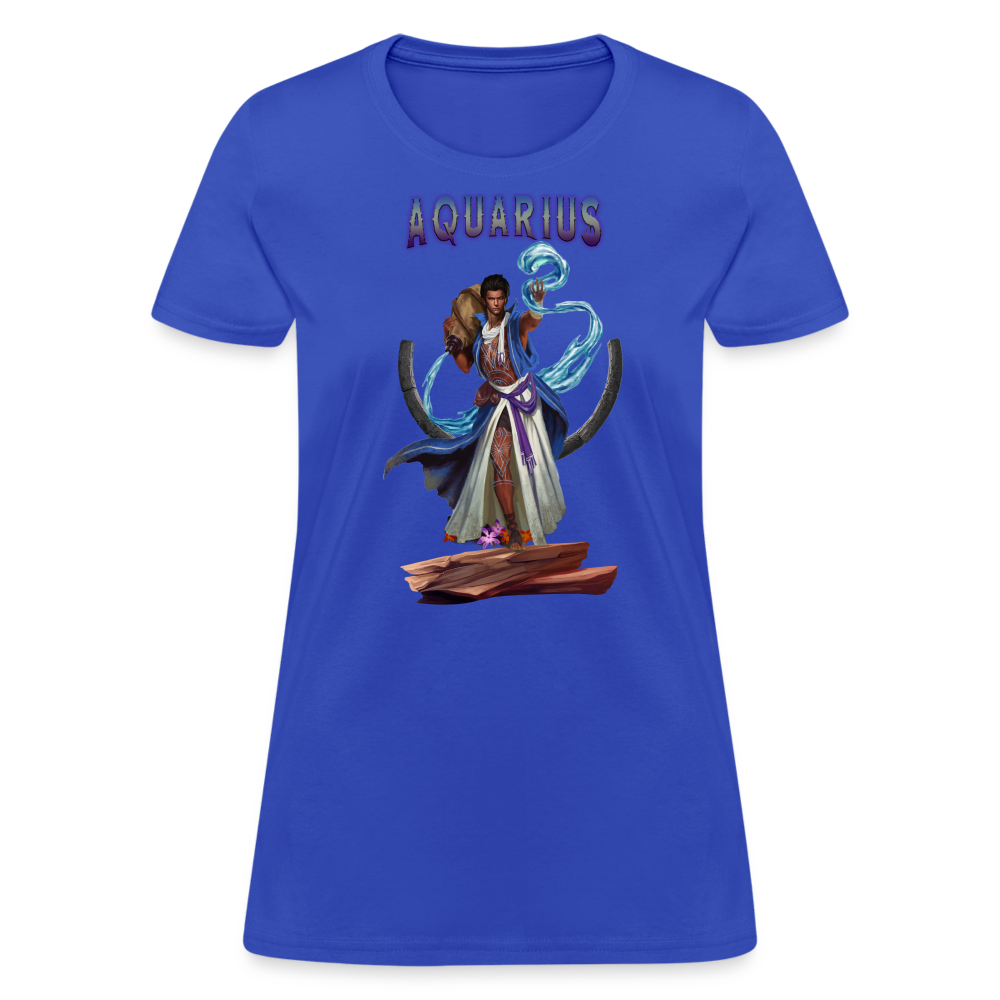 Women's Astral Aquarius T-Shirt - royal blue