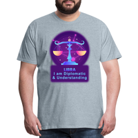 Thumbnail for Men's Neon Libra Premium T-Shirt - heather ice blue