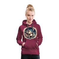 Thumbnail for Women’s Mythical Scorpio Premium Hoodie - burgundy