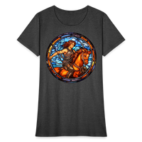 Thumbnail for Women's Mosaic Sagittarius T-Shirt - heather black