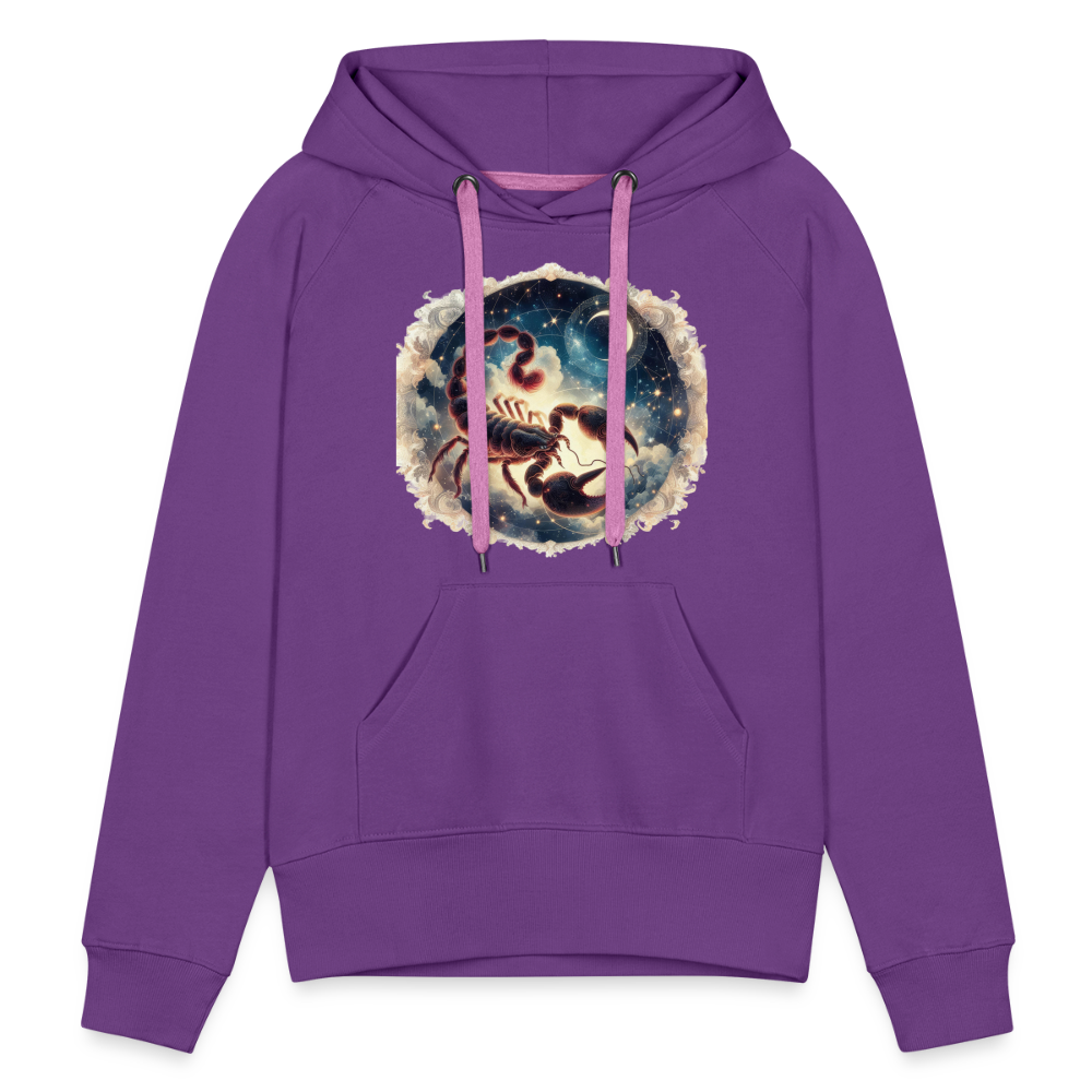 Women’s Mythical Scorpio Premium Hoodie - purple 