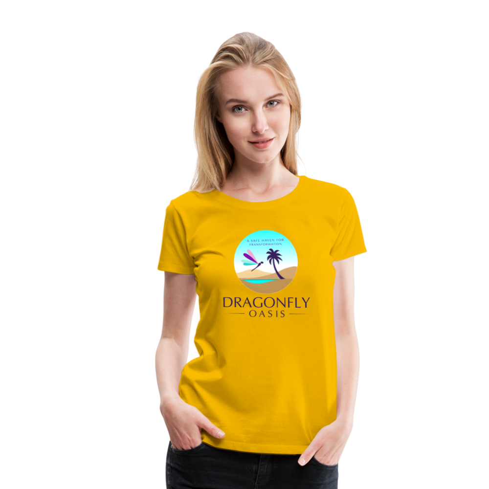 Women's Dragonfly Oasis V.1 Premium T-Shirt - sun yellow