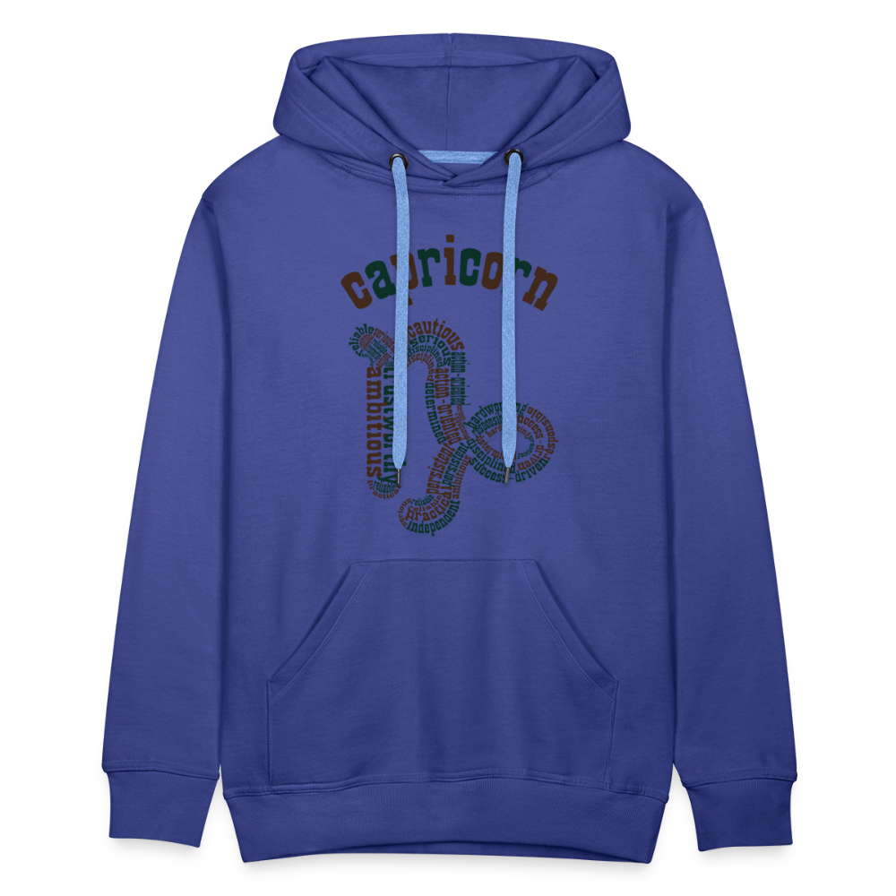 Men's Power Words Capricorn Premium Hoodie - royal blue