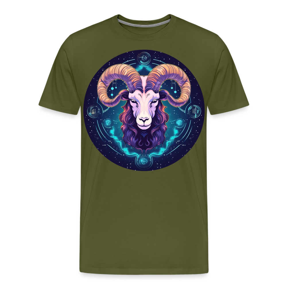 Men's Mystic Aries Premium T-Shirt - olive green