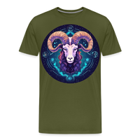 Thumbnail for Men's Mystic Aries Premium T-Shirt - olive green