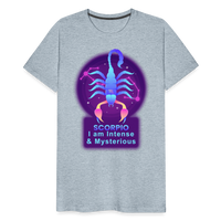 Thumbnail for Men's Neon Scorpio Premium T-Shirt - heather ice blue