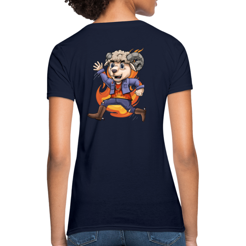 Women's Aries New Design T-Shirt - navy