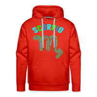 Thumbnail for Men's Power Words Scorpio Premium Hoodie - red