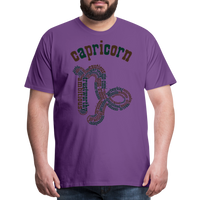 Thumbnail for Men's Power Words Capricorn Premium T-Shirt - purple