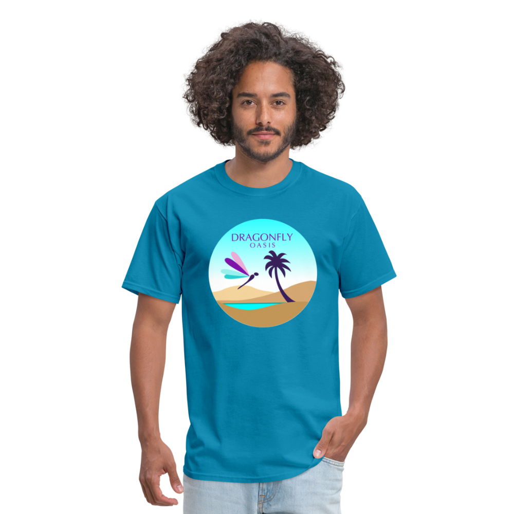 Men's Dragonfly 2nd Logo Classic T-Shirt - turquoise