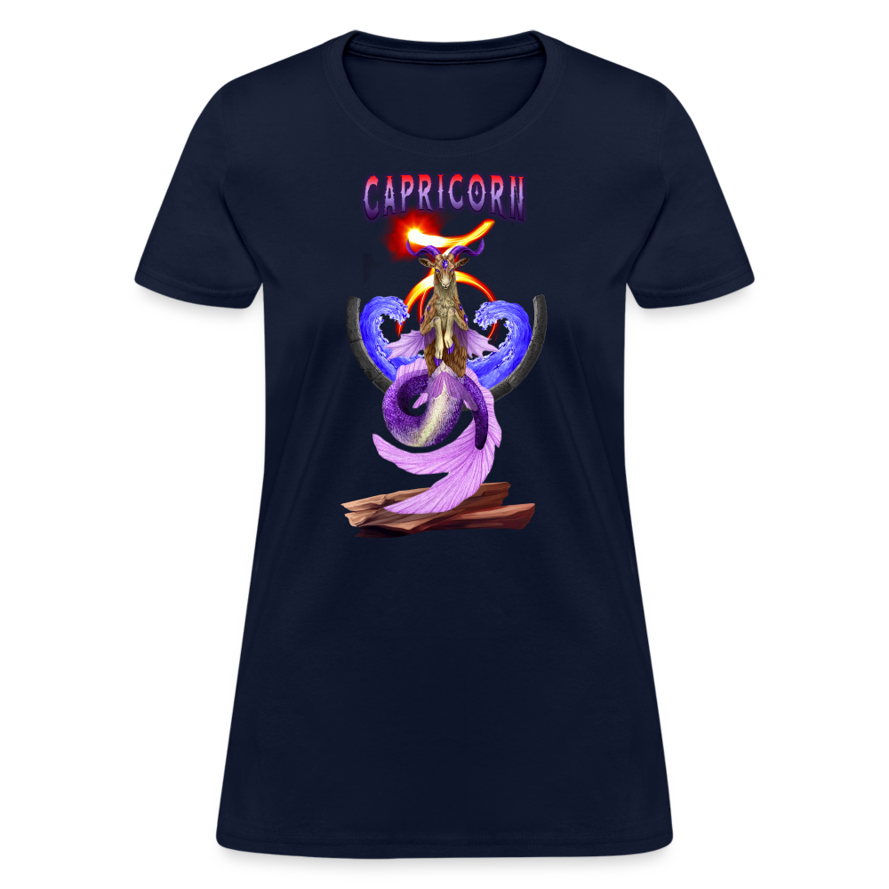 Astral Capricorn Women's T-Shirt - navy