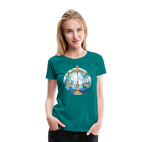 Thumbnail for Women’sMythical Libra Premium T-Shirt - teal