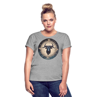 Thumbnail for Women's Mythical Taurus Relaxed Fit T-Shirt - heather gray