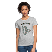 Thumbnail for Women's Power Words Capricorn T-Shirt - heather gray