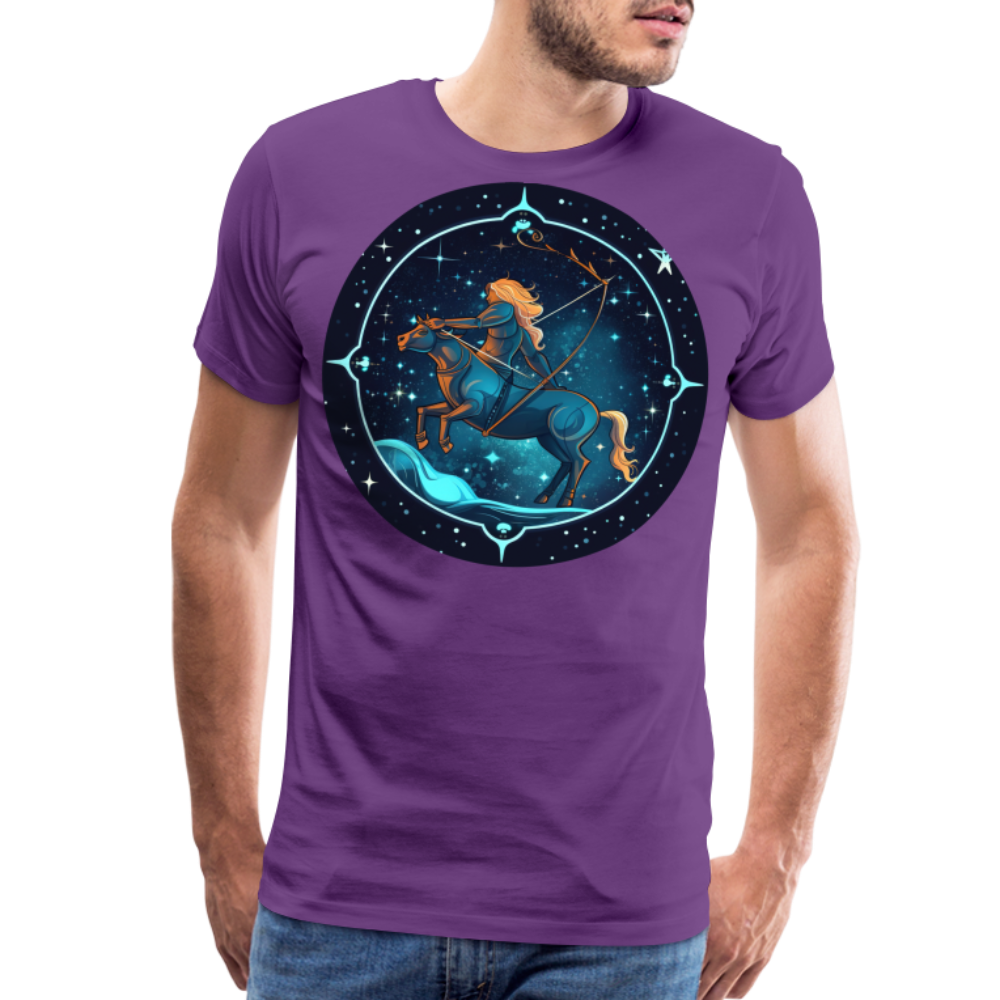 Men's Magic Sagittarius Premium T-Shirt - purple