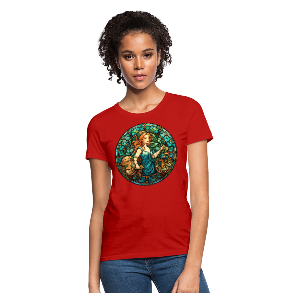 Women's Mosaic Virgo T-Shirt - red