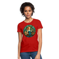 Thumbnail for Women's Mosaic Virgo T-Shirt - red