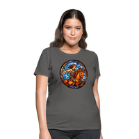 Thumbnail for Women's Mosaic Sagittarius T-Shirt - charcoal