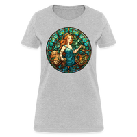 Thumbnail for Women's Mosaic Virgo T-Shirt - heather gray