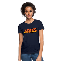 Thumbnail for Women's Aries New Design T-Shirt - navy