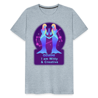 Thumbnail for Men's Neon Gemini Premium T-Shirt - heather ice blue