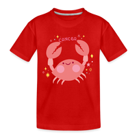 Thumbnail for Kid’s Pinky Cancer Premium Organic T-Shirt - red