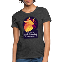 Thumbnail for Women's Glow Taurus T-Shirt - heather black