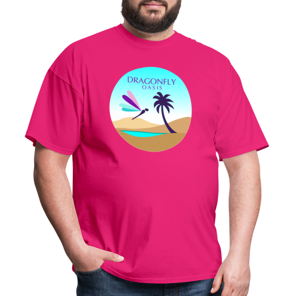 Men's Dragonfly 2nd Logo Classic T-Shirt - fuchsia