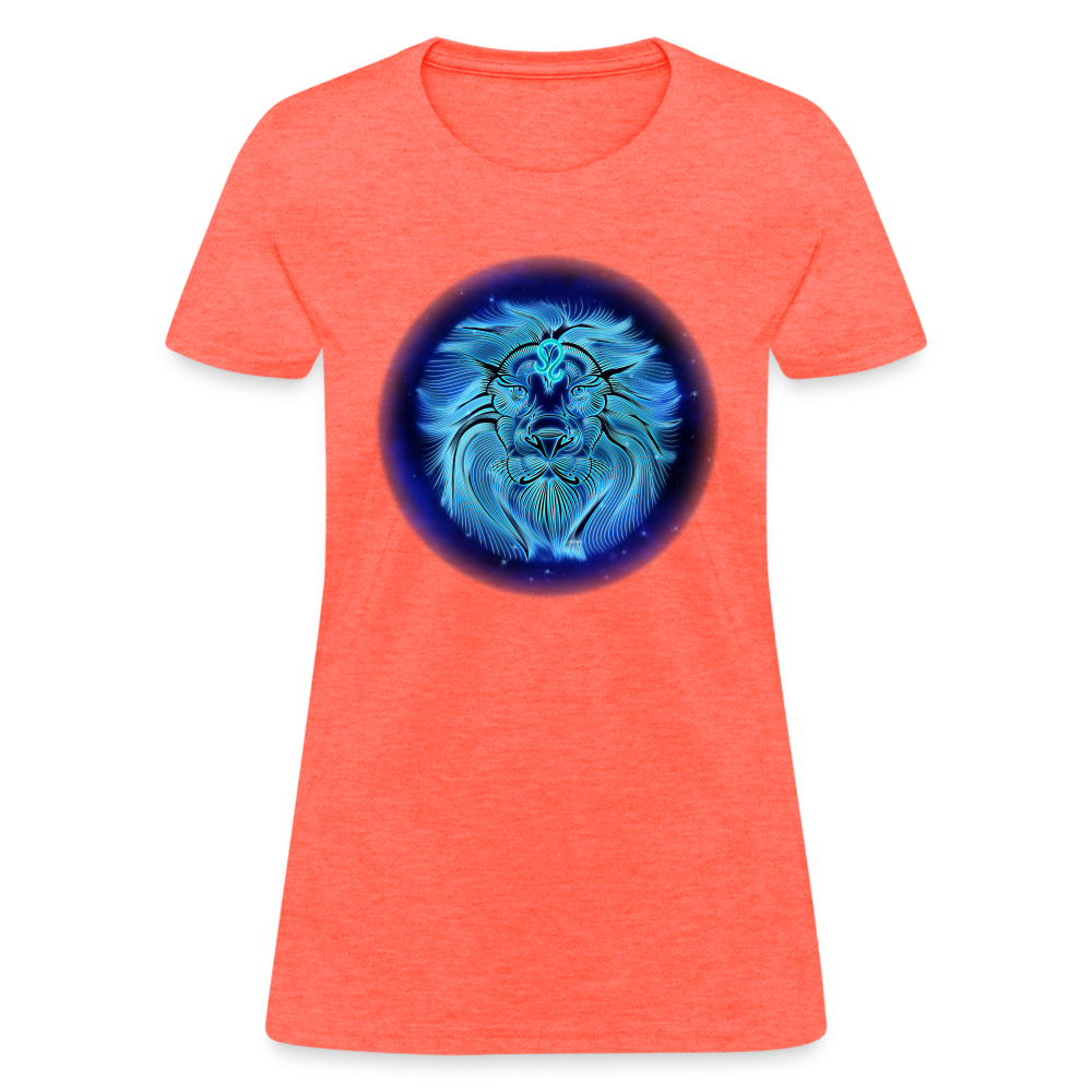 Women's Stellar Leo T-Shirt - heather coral